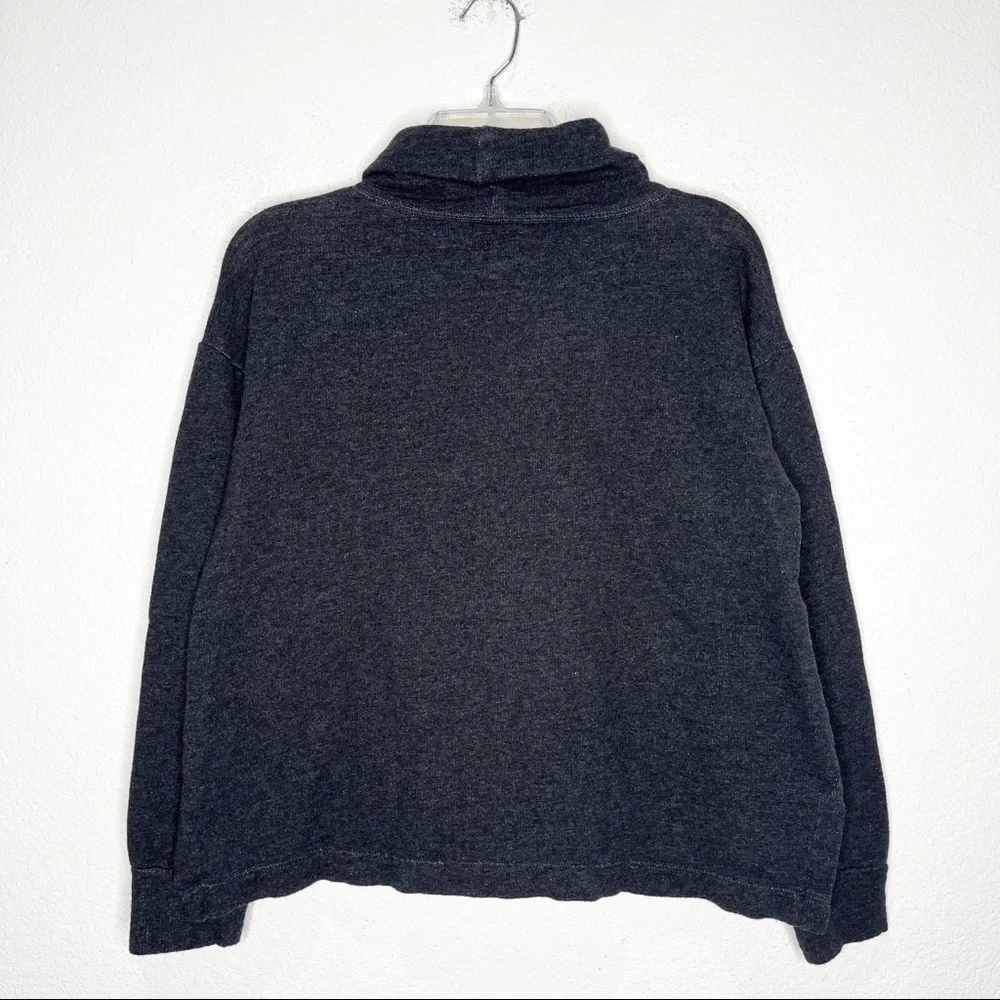J. Crew Cozy Turtleneck Cowl Vintage Fleece Terry Sweatshirt Pullover Gorpcore